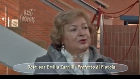 Emilia Zarrilli, Prefetto di Pistoia, al microfono di Gianni Zei. Pistoia e il vivaismo.
